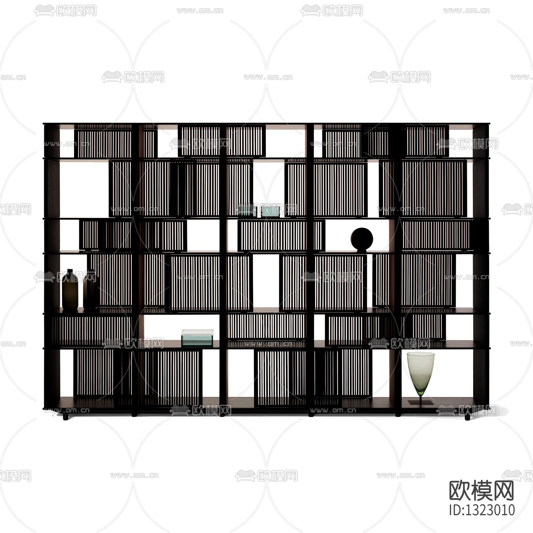 新中式简约实木书柜