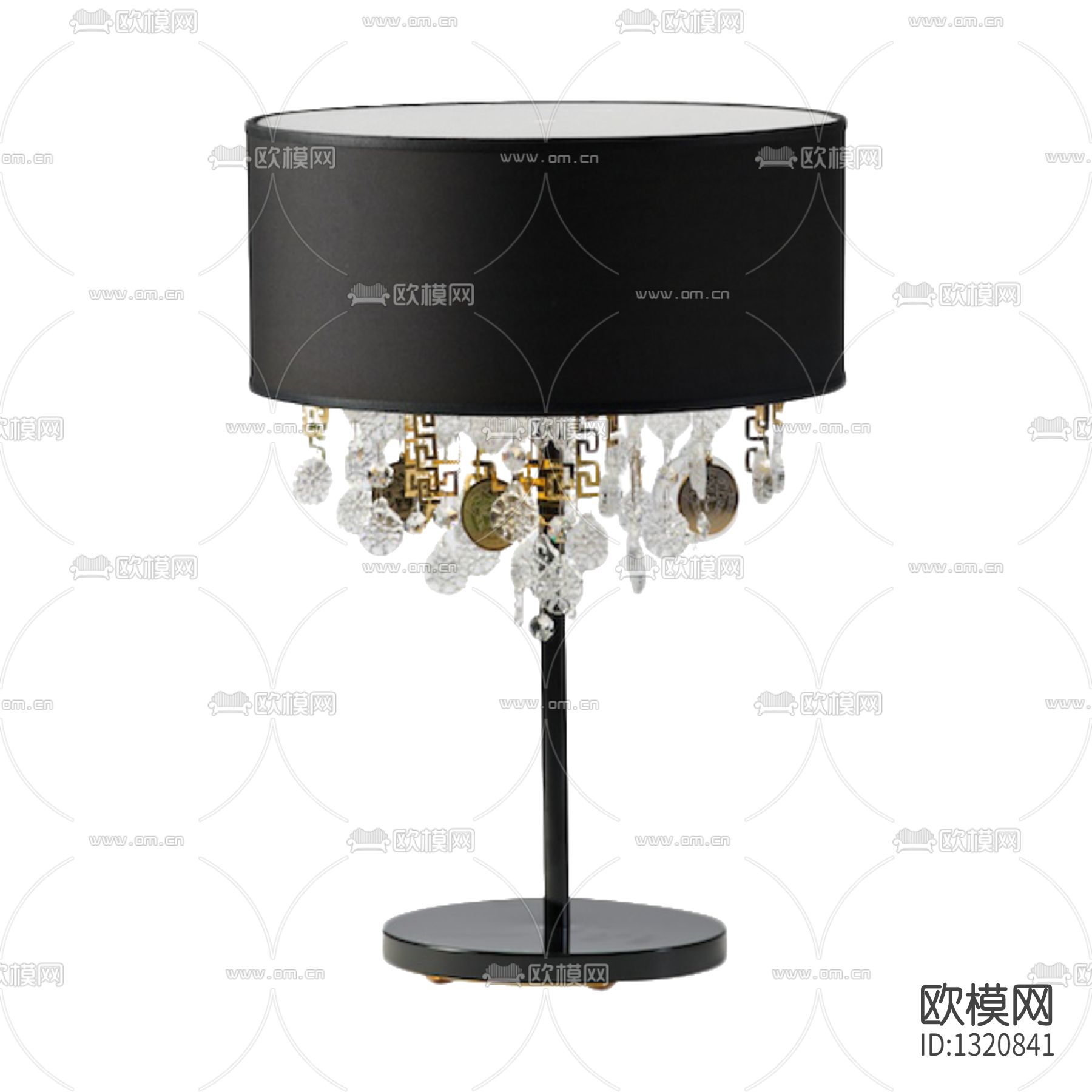 现代轻奢金属台灯下载