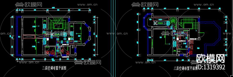别墅空调通风地采暖下载（渲染图4）
