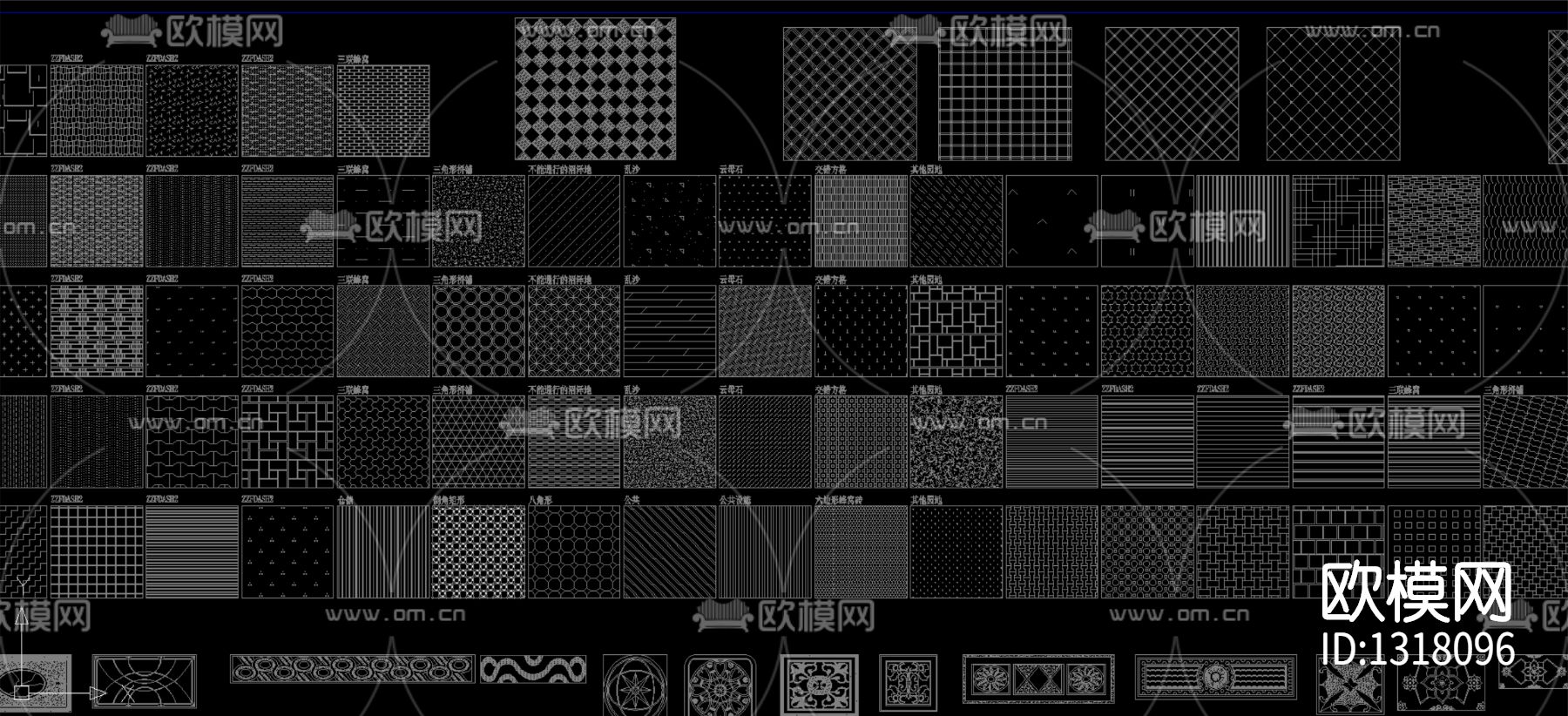 cad平面填充图块平面节点下载（渲染图1）