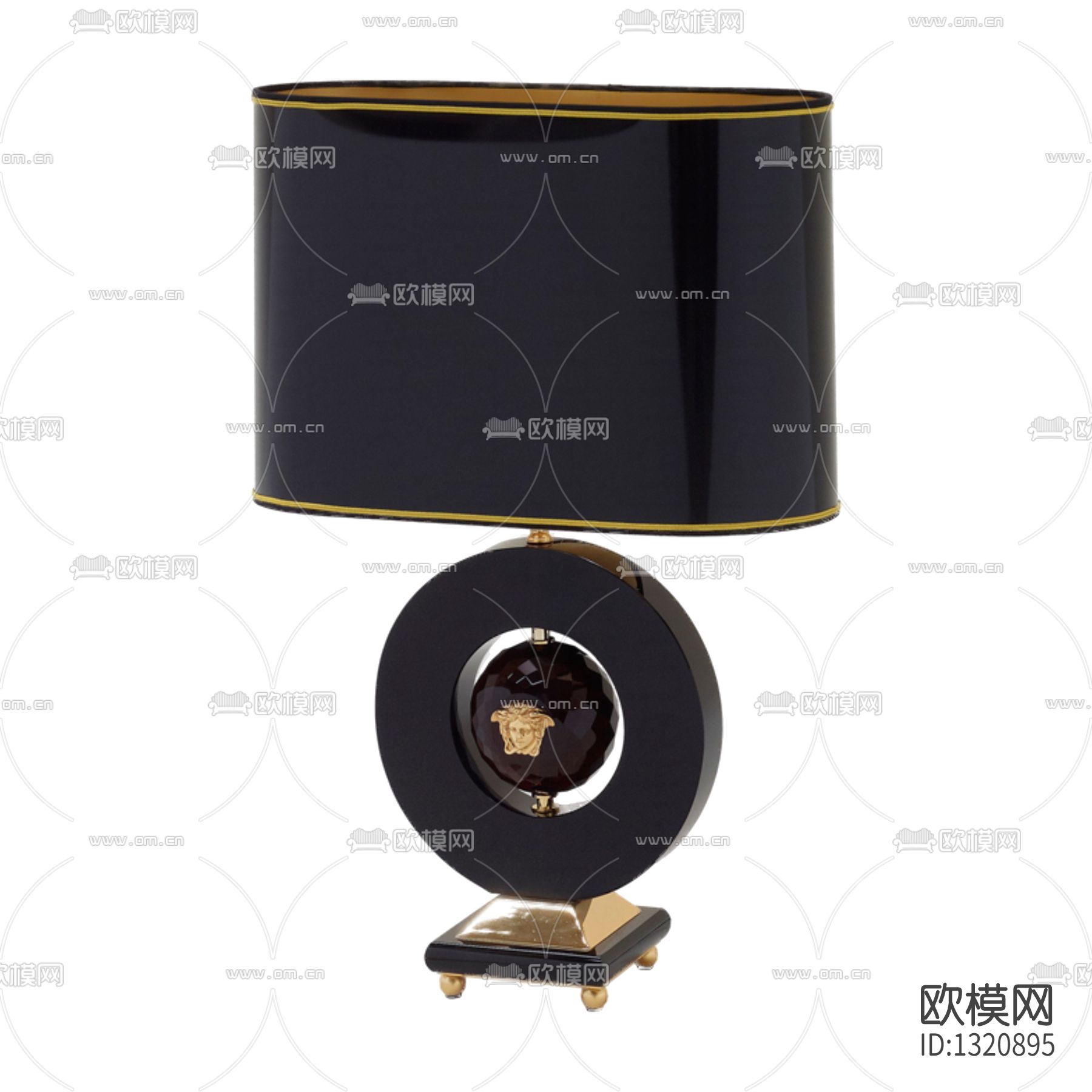 现代轻奢实木台灯下载