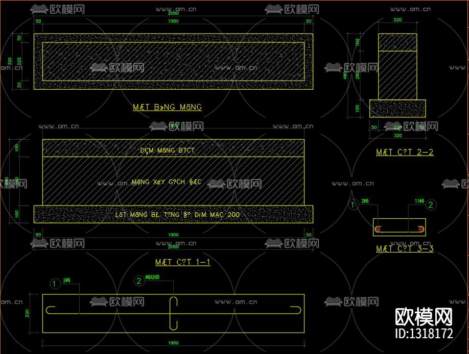 福禄墓碑CAD全集下载（渲染图3）