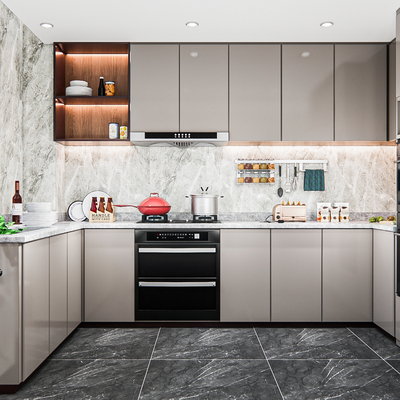  现代厨房橱柜su模型 