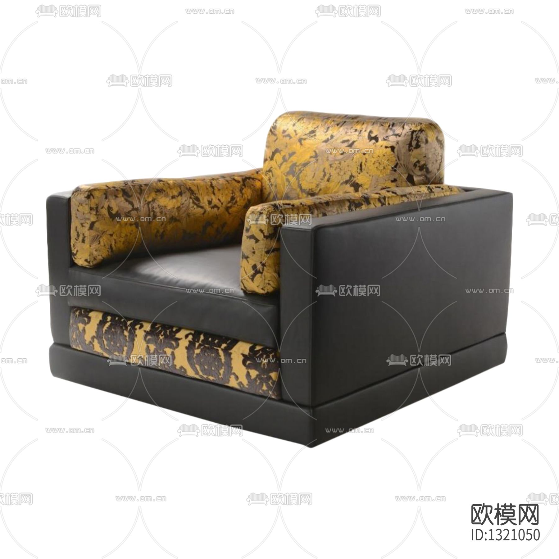 现代轻奢皮革单人沙发下载