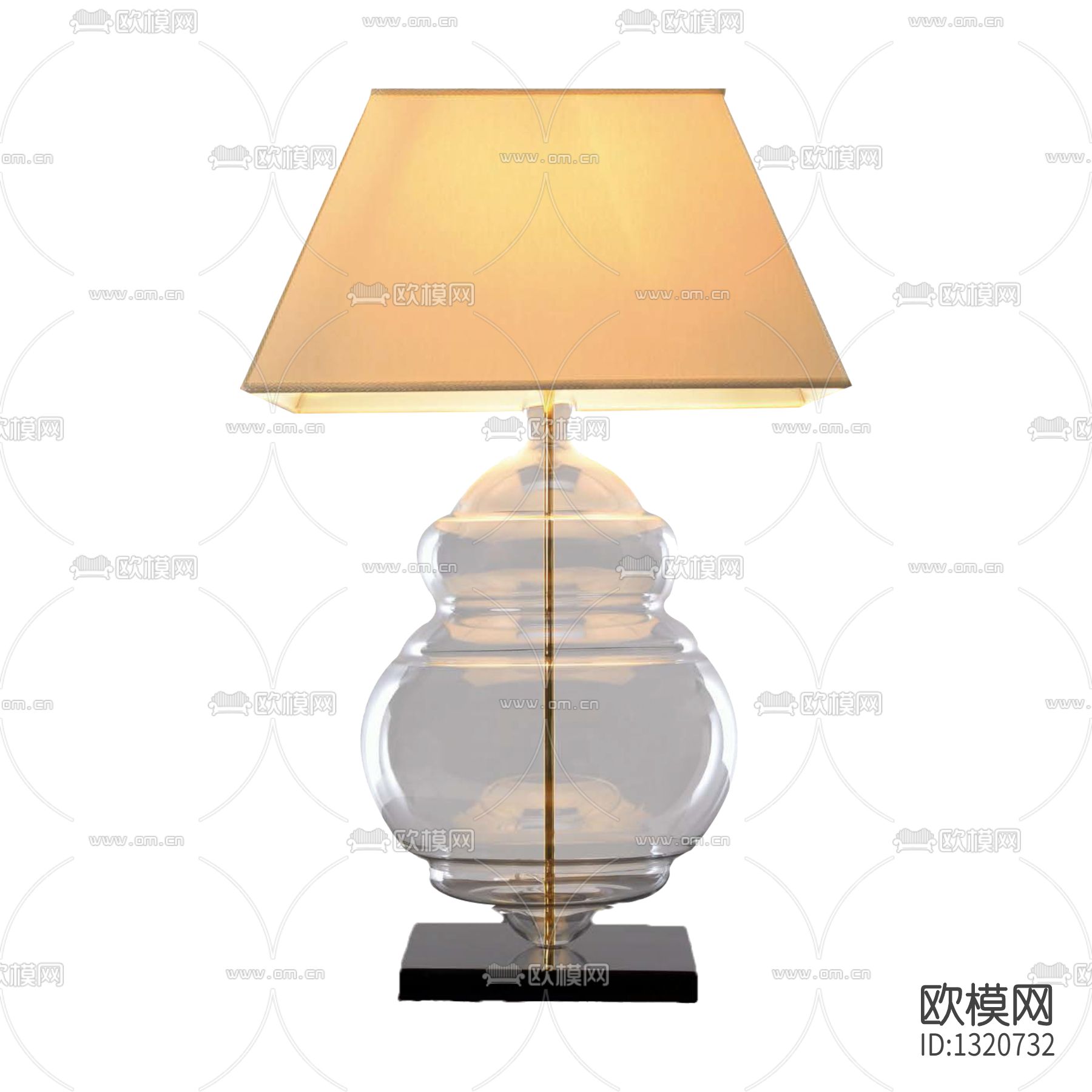 现代简约玻璃台灯下载