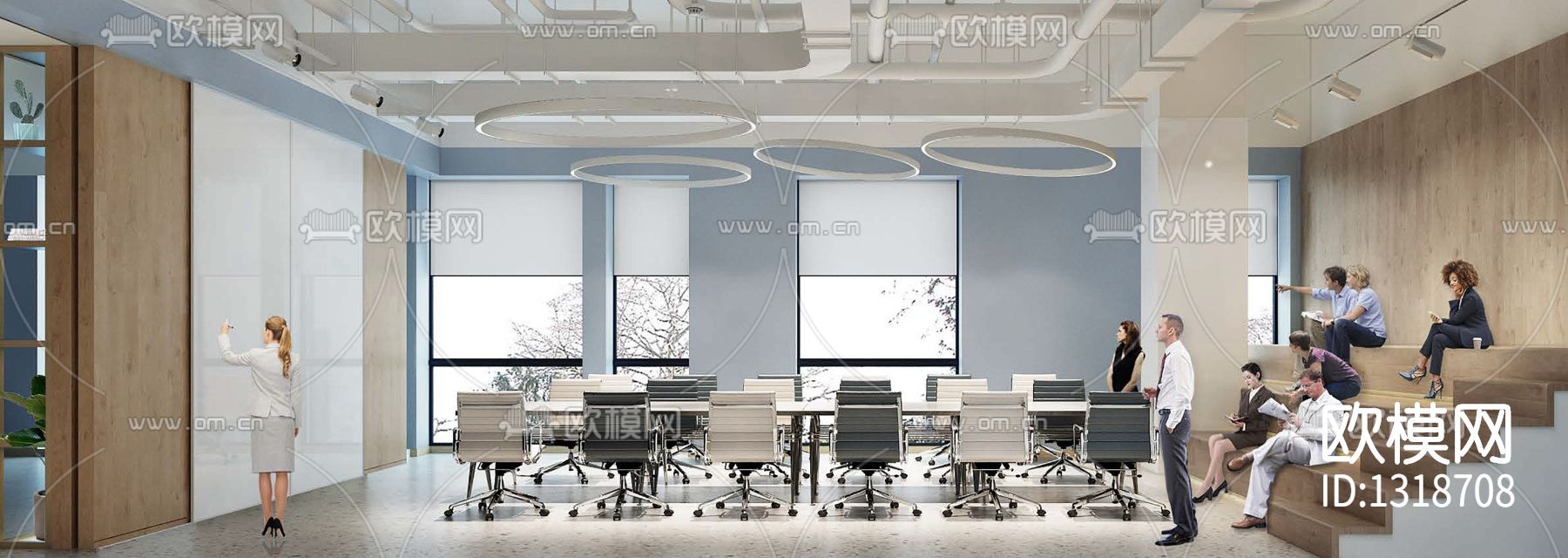 御河硅谷运营办公室cad施工图