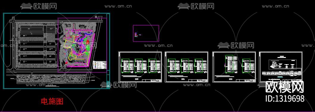园林景观cad施工图下载（渲染图6）