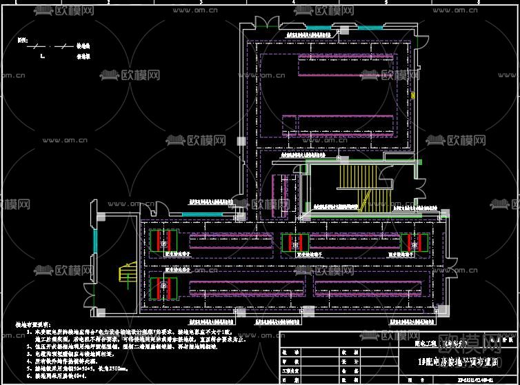配电房cad施工图下载（渲染图6）