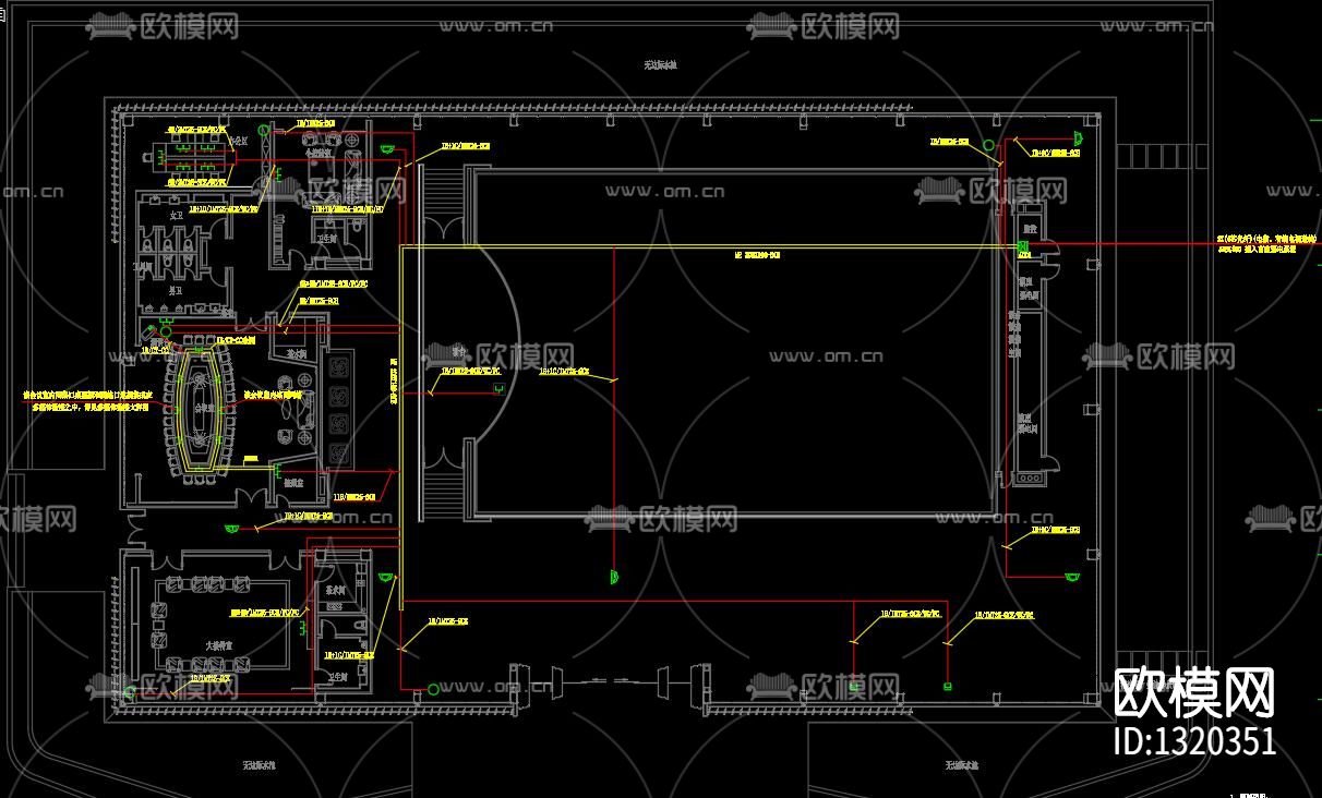 弱电设备安装节点大样图下载（渲染图1）