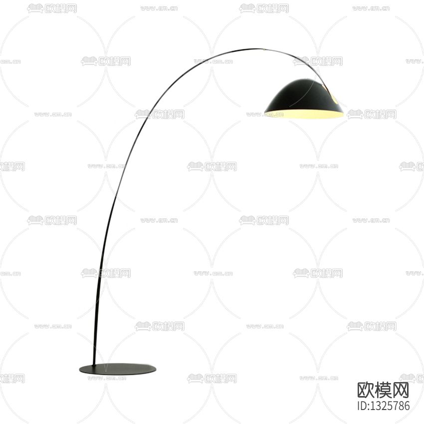 现代极简金属钓鱼落地灯下载