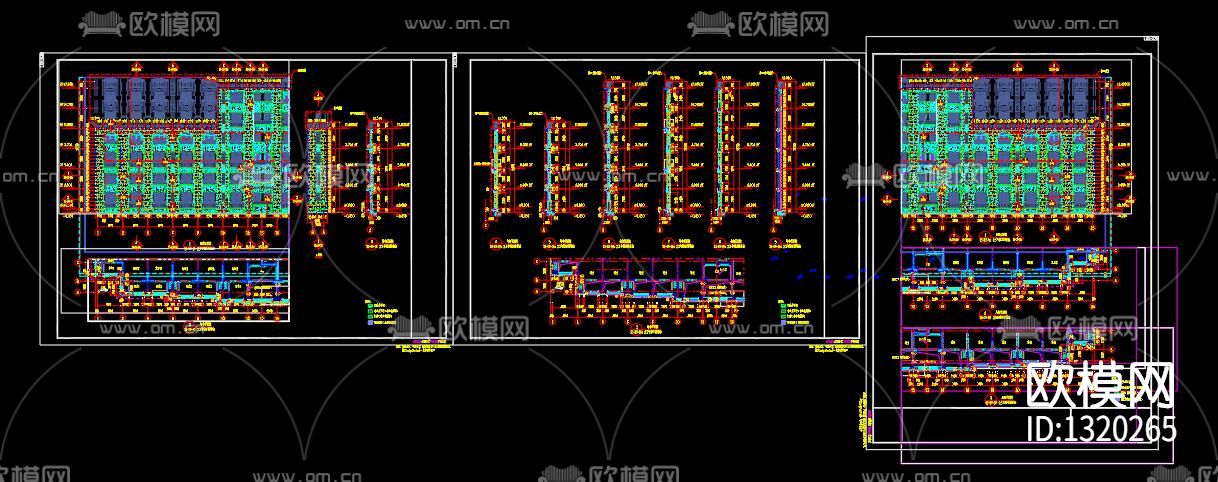 建筑玻璃幕cad图库下载（渲染图8）