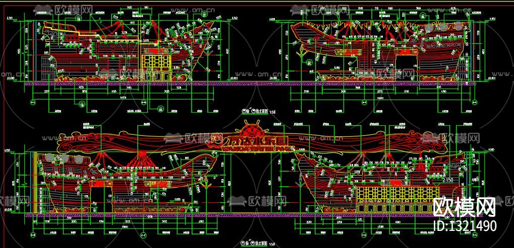 水乐园入口节点大样下载（渲染图10）