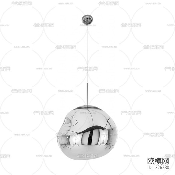 现代简约电镀金属吊灯下载