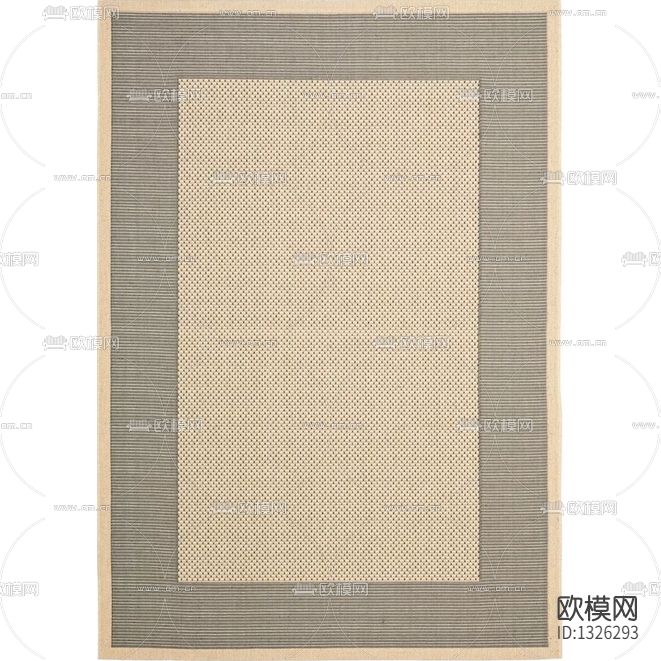 新中式简约布艺地毯下载