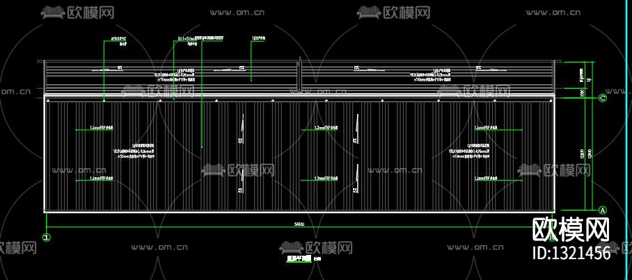 办公楼钢结构cad施工图下载（渲染图3）