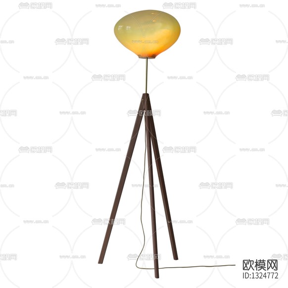 现代简约玻璃落地灯下载