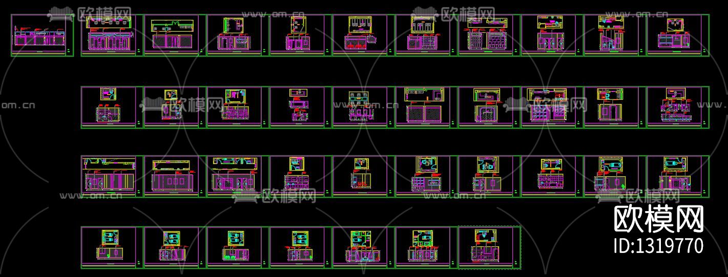 新轻奢美容院cad施工图下载（渲染图8）