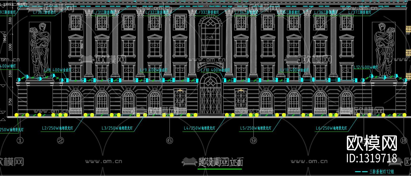 欧式建筑cad大样图