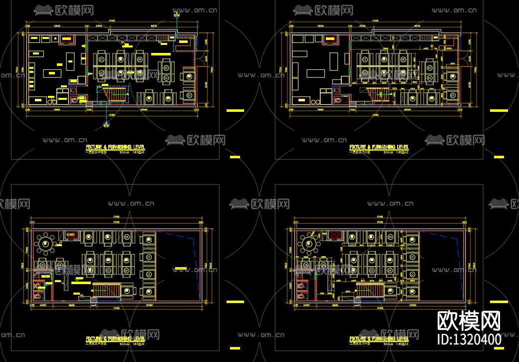 串串餐厅cad施工图下载（渲染图9）