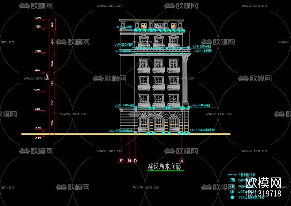 欧式建筑cad大样图