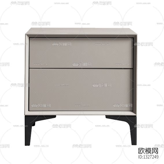 现代简约实木床头柜