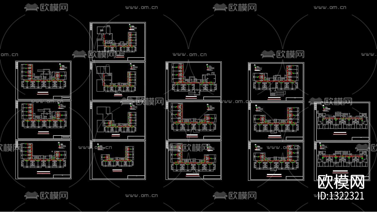 标准厂房智能化网络通信系统工程cad施工图