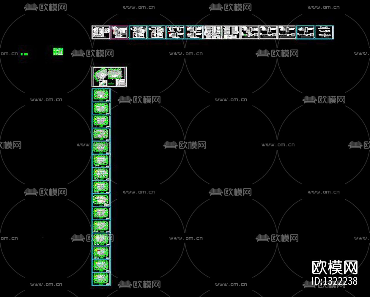 智能会议系统设备摆位图及系统cad施工图下载（渲染图6）