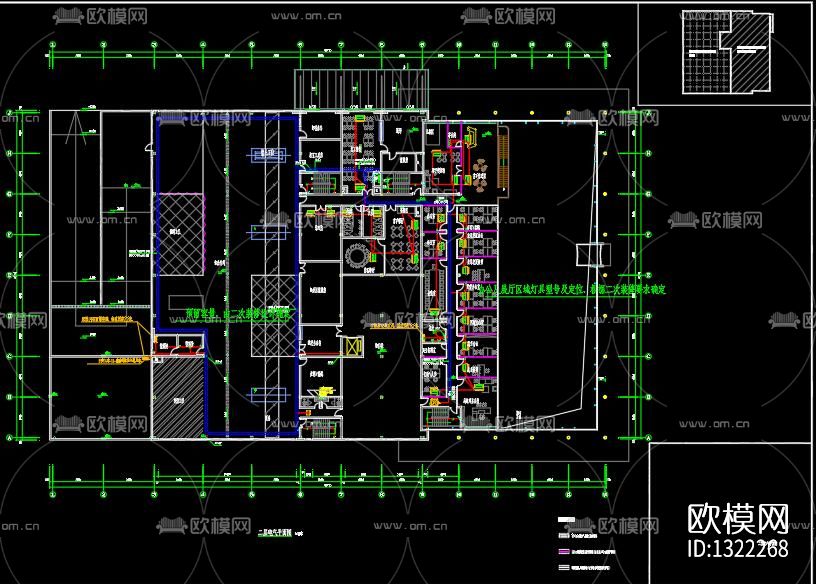 奔驰4s店cad施工图下载（渲染图8）