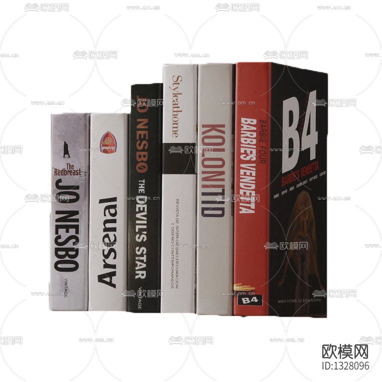 现代简约书籍摆件下载