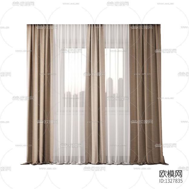 现代轻奢布艺遮光窗帘