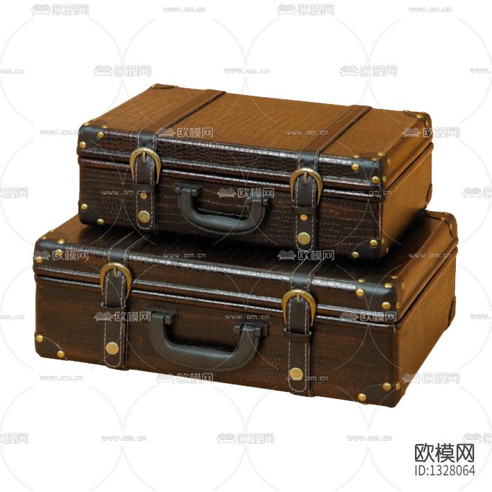 美式复古皮革收纳箱