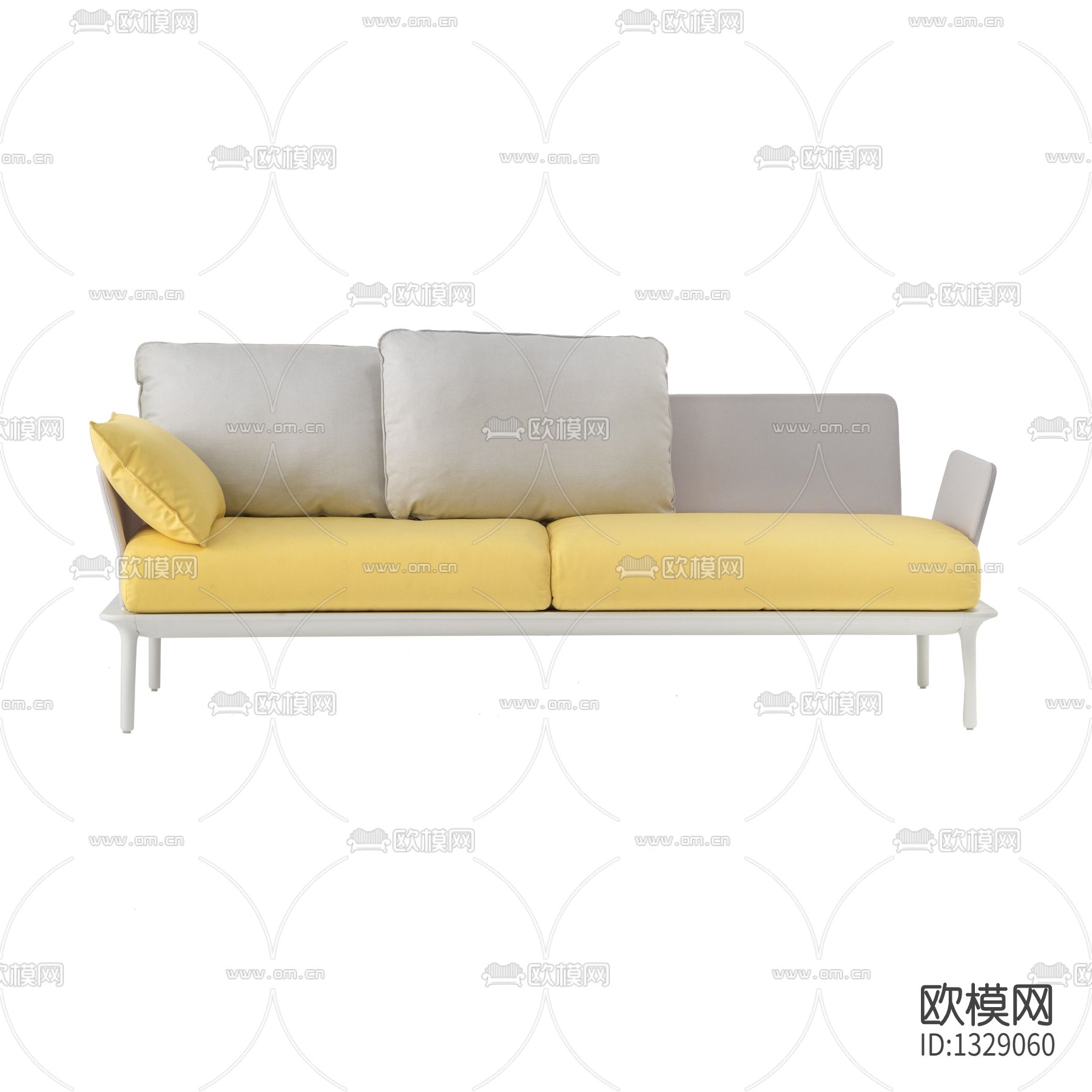 北欧简约布艺双人沙发下载