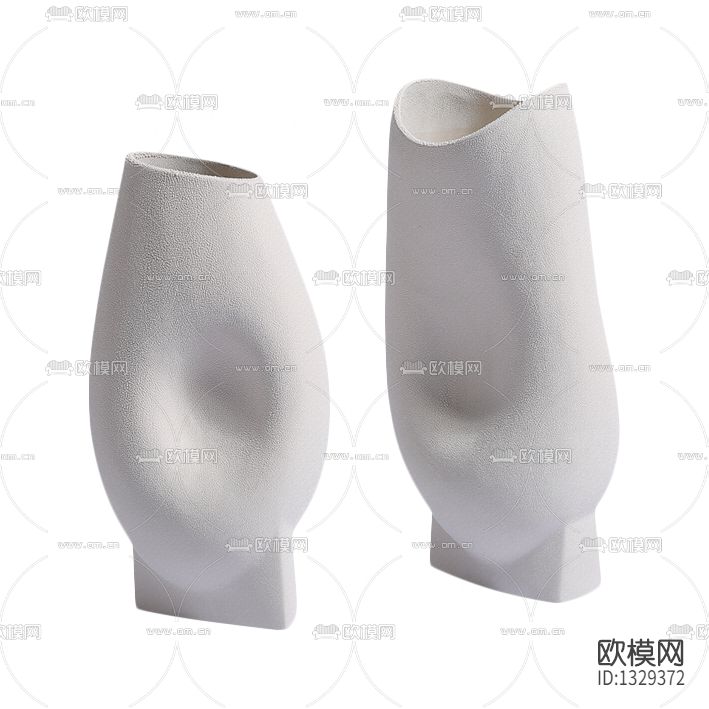 现代简约异形陶瓷花器下载