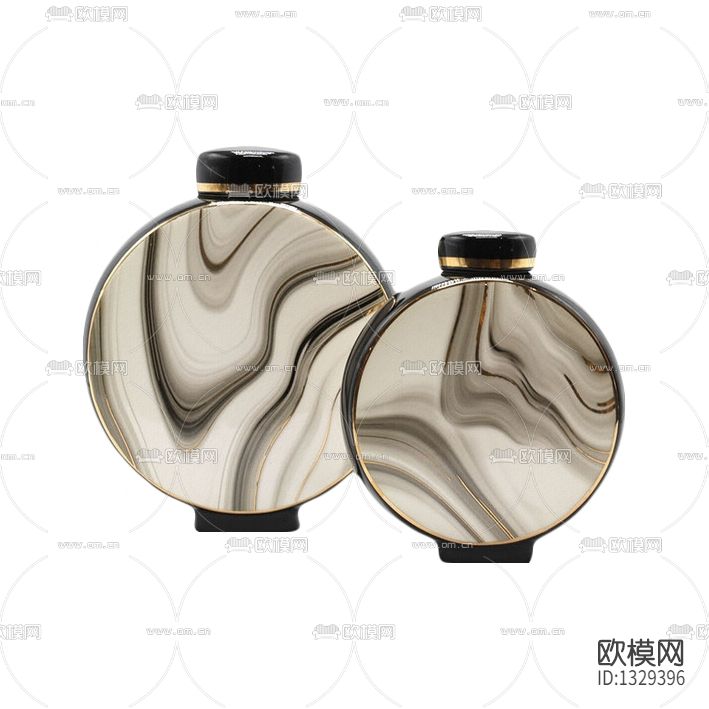 现代轻奢陶瓷装饰摆件下载