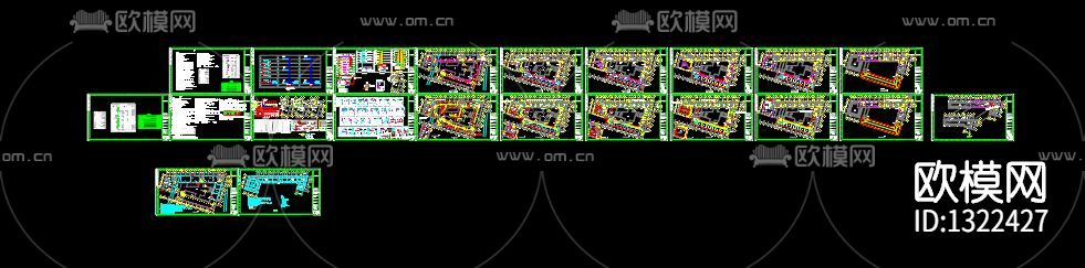 综合楼电气cad施工图下载（渲染图9）