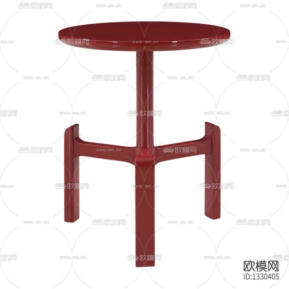 现代极简金属圆形边几下载