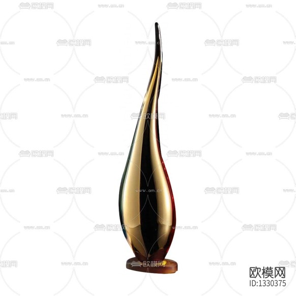现代简约金属摆件下载