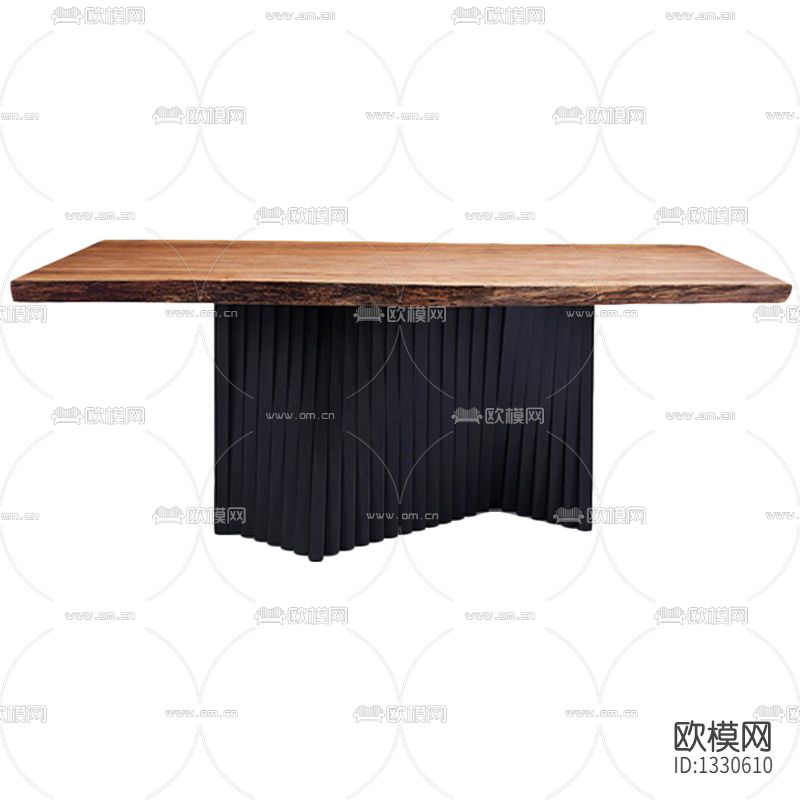 新中式简约创意实木餐桌下载