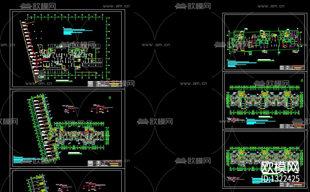 三网合一FTTH工程cad施工图下载（渲染图2）