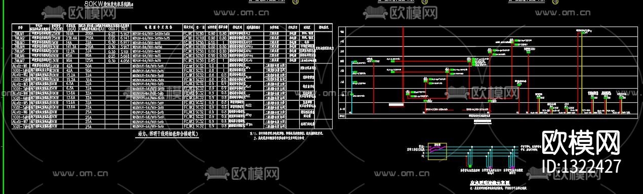 综合楼电气cad施工图下载（渲染图8）