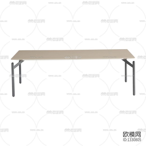 现代简约实木金属餐桌下载