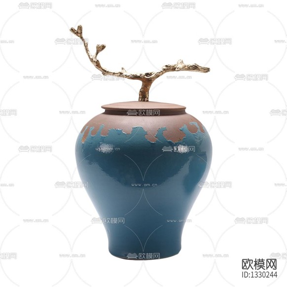 新中式简约陶瓷储物罐下载
