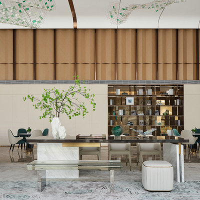 众睦设计 新中式休闲桌椅