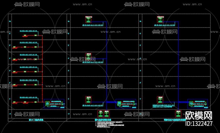 综合楼电气cad施工图下载（渲染图5）