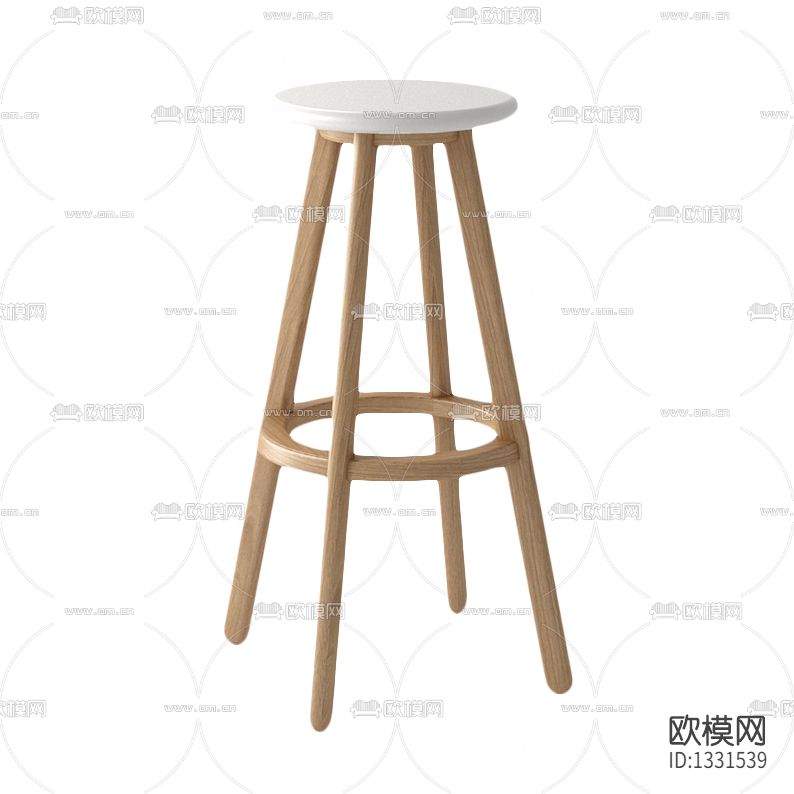 北欧简约实木吧椅