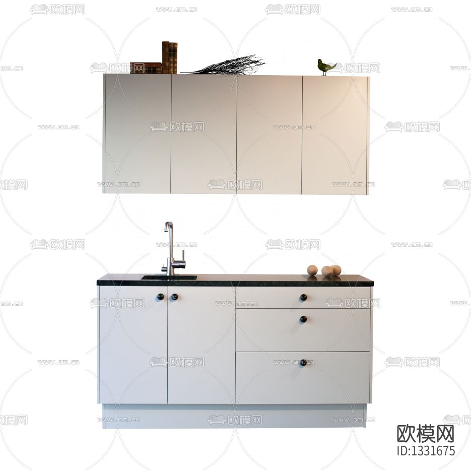 现代剧简约实木橱柜下载