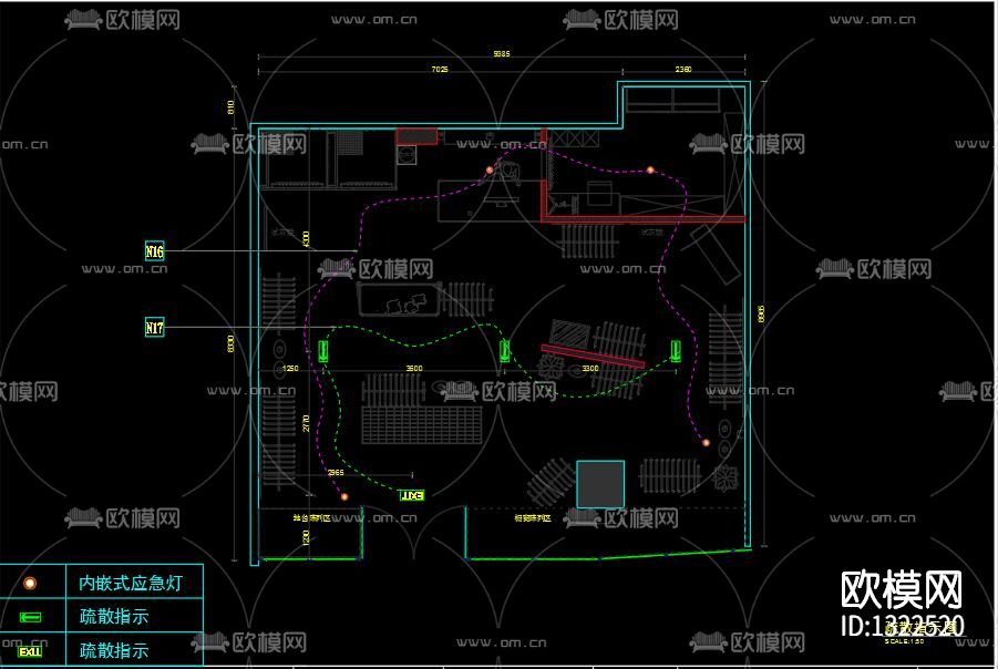 服装店cad施工图