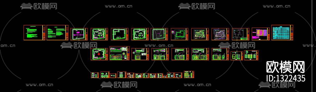 服装店cad施工图下载（渲染图10）