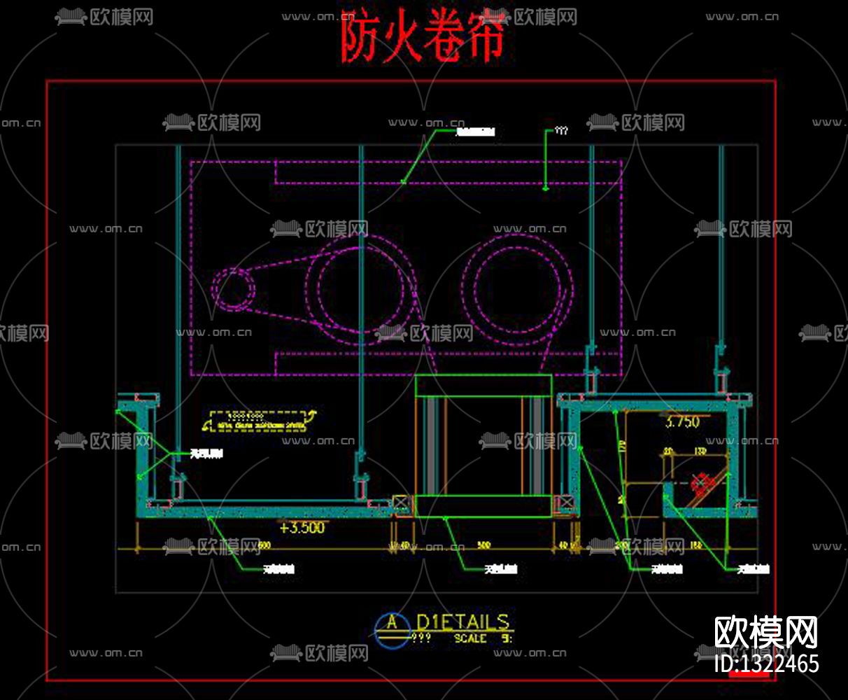 天花cad节点图下载（渲染图5）