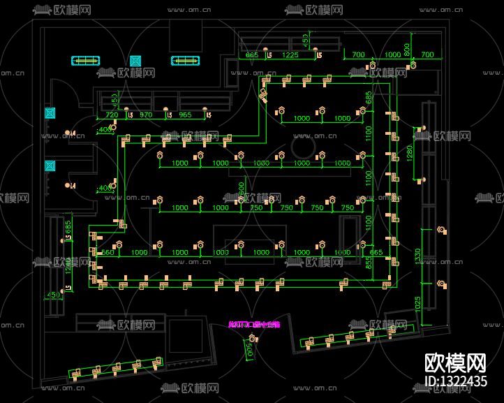 服装店cad施工图下载（渲染图7）